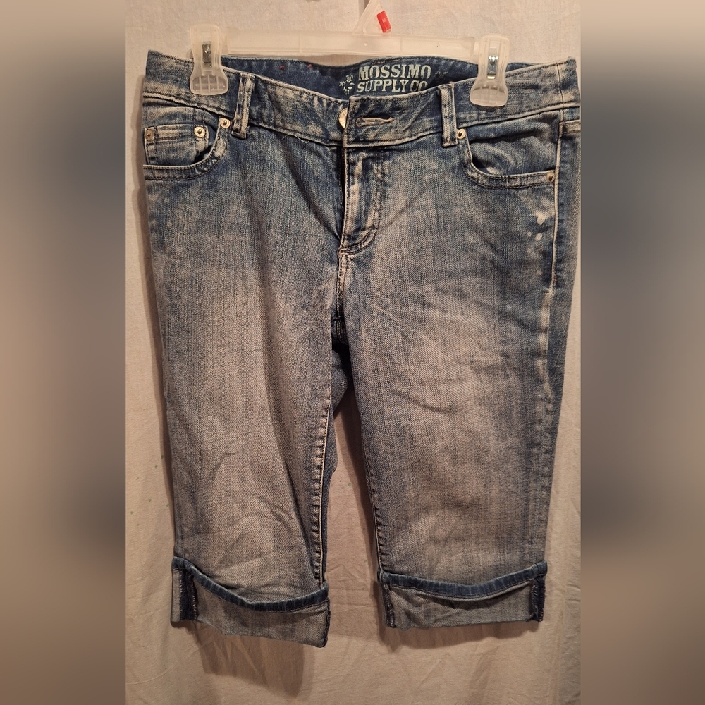 Mossimo Light Blue Denim Capris